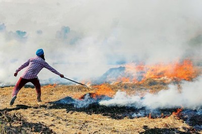 Three children receive burn injuries while stubble burning