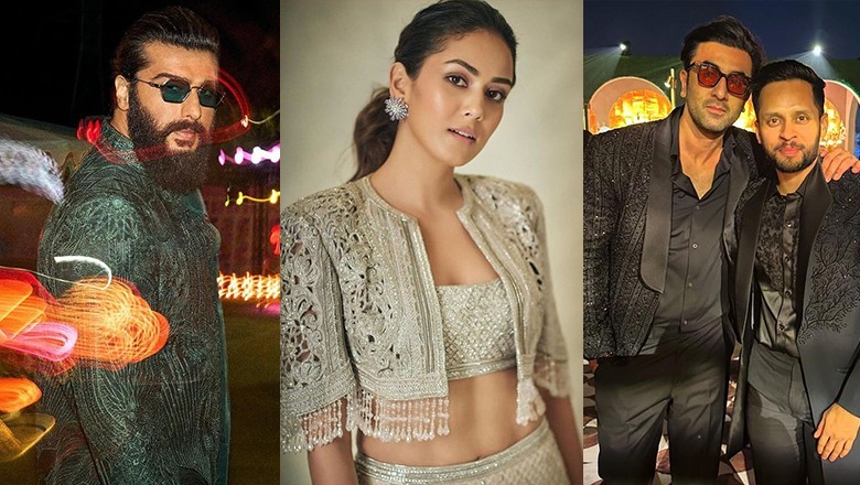 Bollywood stars wear Pakistani designers at Ambani's pre-wedding fest