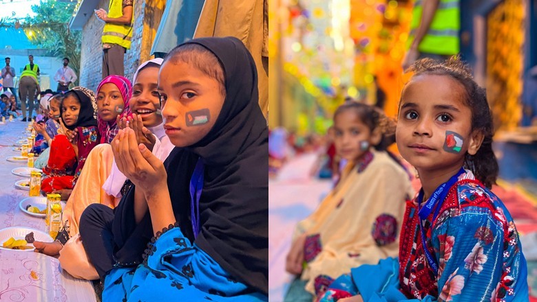 Karachi children dedicate their iftar evening to Gaza kids