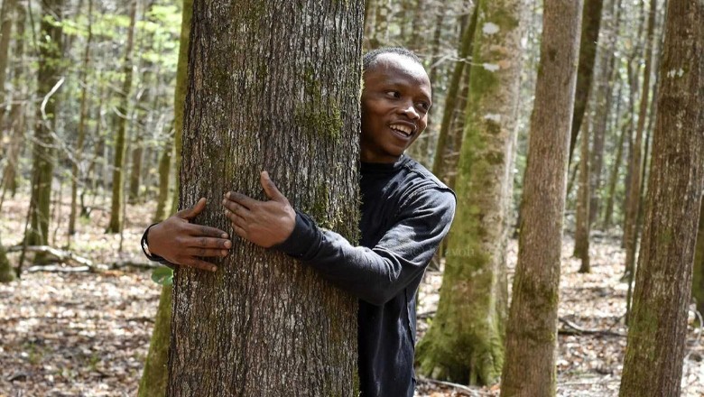 Ghana man sets world record by hugging over 1,100 trees in an hour
