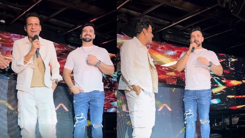 Muneeb Butt shares a special moment onstage with Manoj Bajpayee