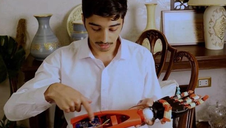17-year-old Pakistani student develops affordable prosthetic arm