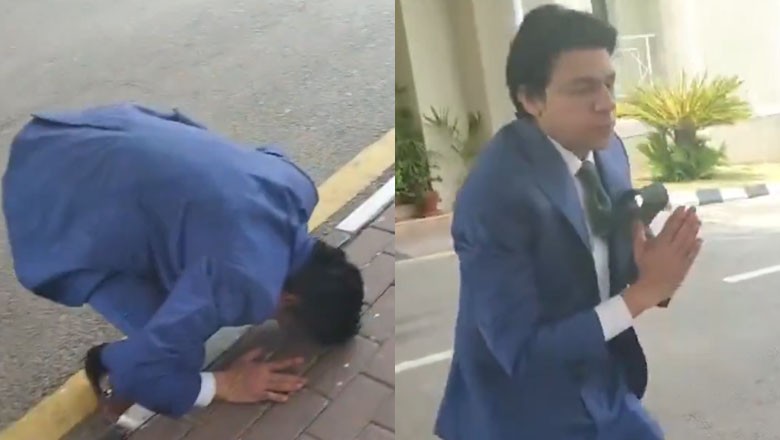 Faisal Vawda offers Sajda outside SC after court accepts his apology