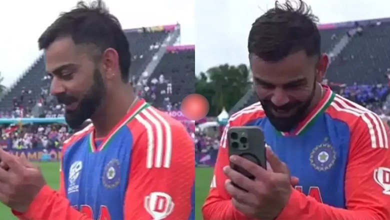WATCH: Emotional Virat Kohli video calls Anushka, kids after T20 World Cup victory