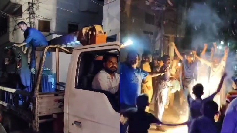 WATCH: People dance in joy as HESCO authorities replace out-of-order transformer in Hyderabad