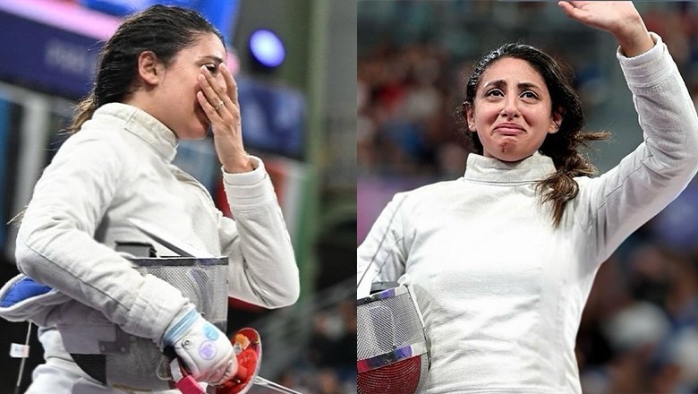 7-months pregnant Egyptian fencer competes at Paris Olympics 2024