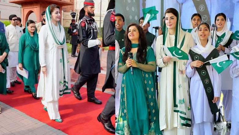 CM Maryam wears Rs35,000 hand-painted suit on Independence Day