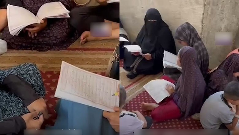 Displaced Gaza students memorise Holy Quran amid Israeli bombings