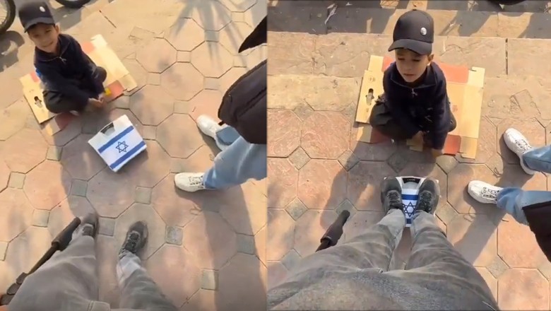 Pakistani kid expresses support for Palestine in unique way