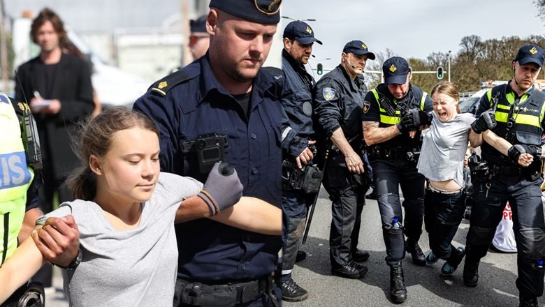 Greta Thunberg detained at Copenhagen University over Israel boycott appeal