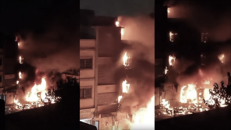 Fire erupts after explosion at illegal petrol pump in Karachi’s Shah Faisal Colony