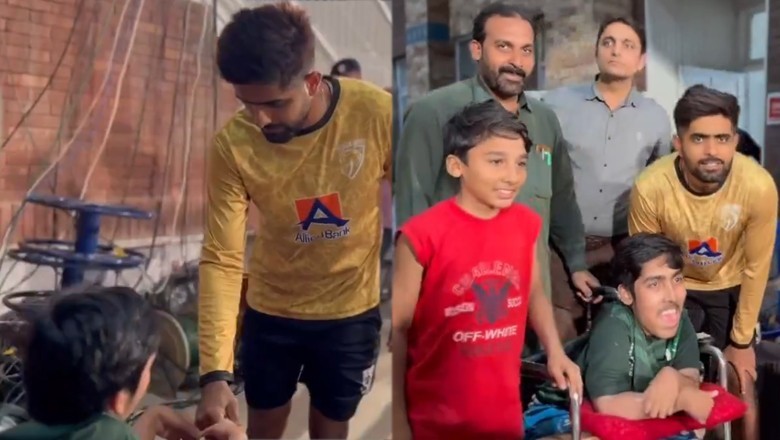WATCH: Babar Azam meets his specially-abled fan in Faisalabad
