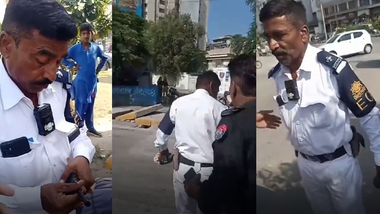District policemen 'misbehave' with traffic cop over challan of police officer's son