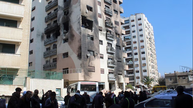 After Gaza, Lebanon, Israel airstrikes Damascus, Syria's state TV says