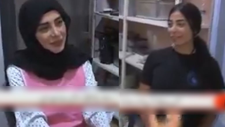 Christian woman helps Muslim friends in cooking food for Lebanon war victims