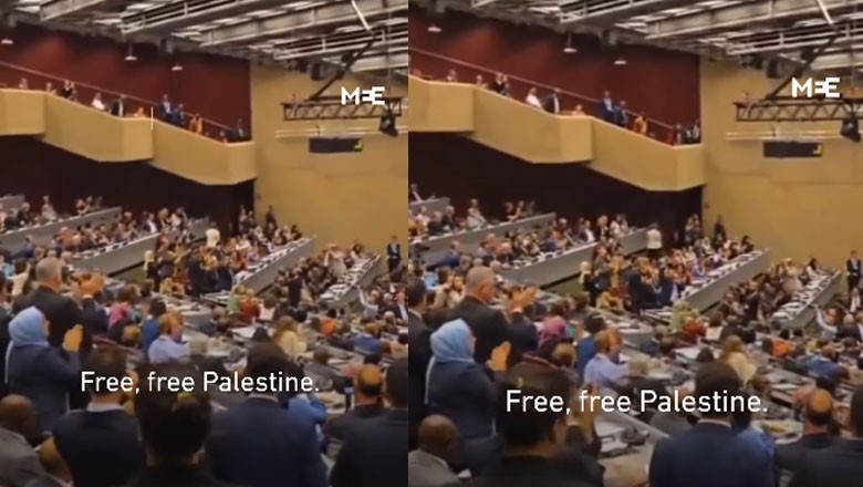 IPU parliamentarians chant “Free Palestine” during UN General Assembly session