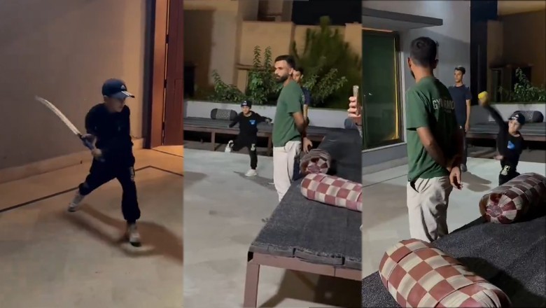 Watch: Fakhar Zaman's son impresses fans with both-arm leg spin