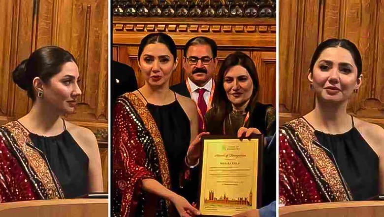 UK Parliament honors Mahira Khan with achievement award for her cinematic excellence