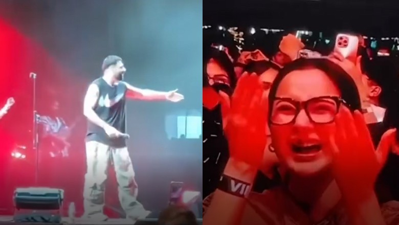 WATCH: Hania Aamir steals spotlight at Badshah’s concert