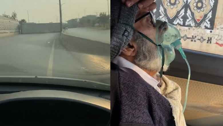 Islamabad man stranded with ailing father amidst road closures