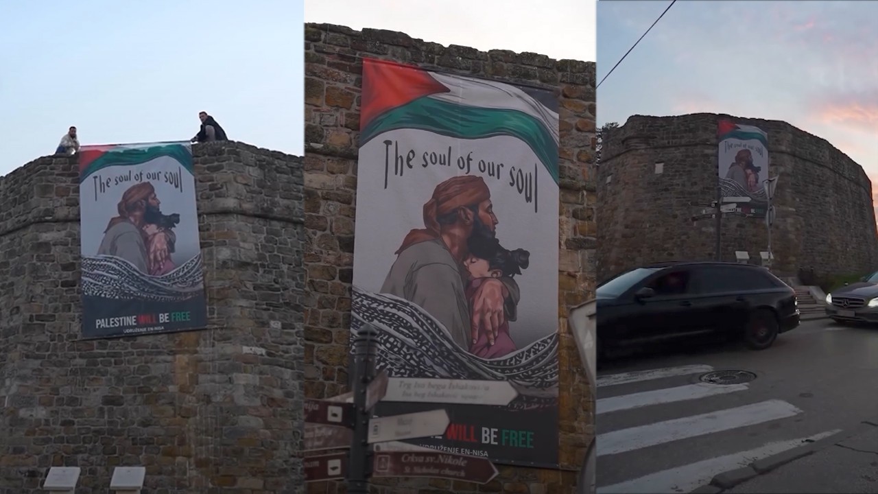 Palestinian grandfather Khaled Nabhan honoured in Serbia