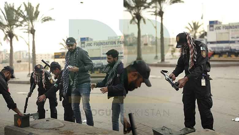 Police arrest MWM protesters after violent clashes at Karachi's Numaish Chowrangi