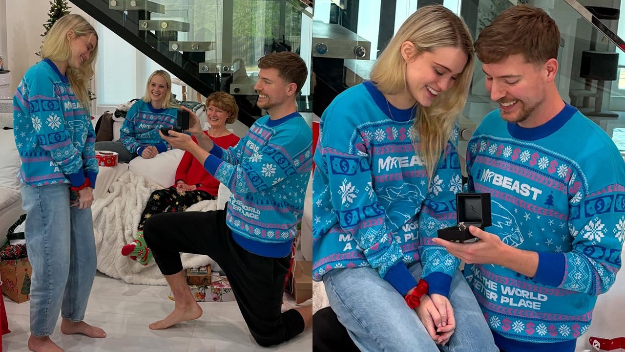 MrBeast announces engagement to girlfriend Thea Booysen
