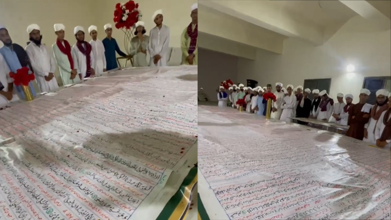 Faisalabad resident completes world’s largest handwritten Quran in 425 days