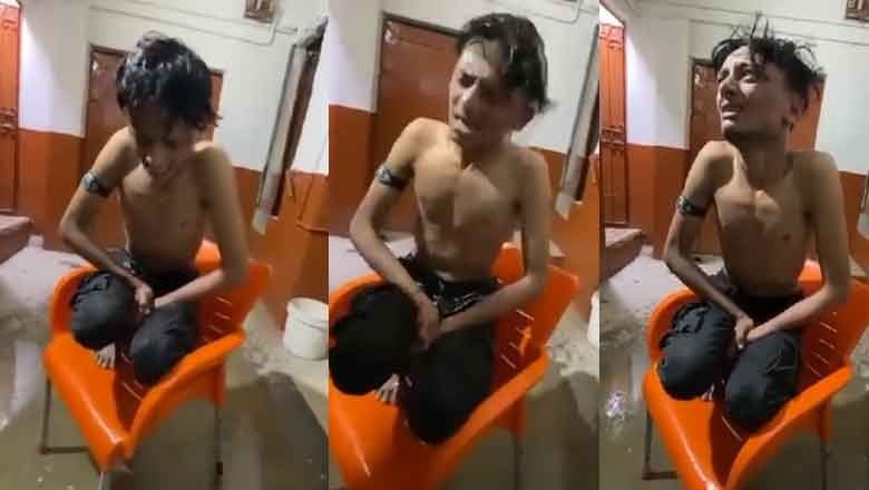 Thief forced to take bath with cold water as punishment in Karachi