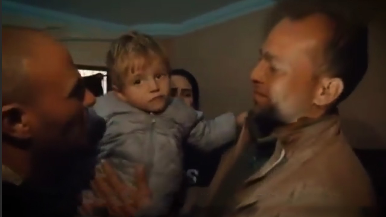 “I'm very happy,” Gaza man who adopted baby pulled from rubble reunites him with his father
