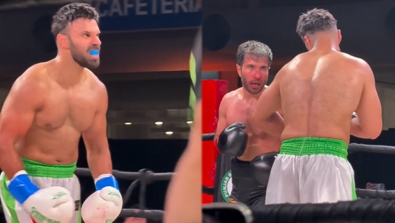 Rahim Pardesi wins boxing match against Feroze Khan