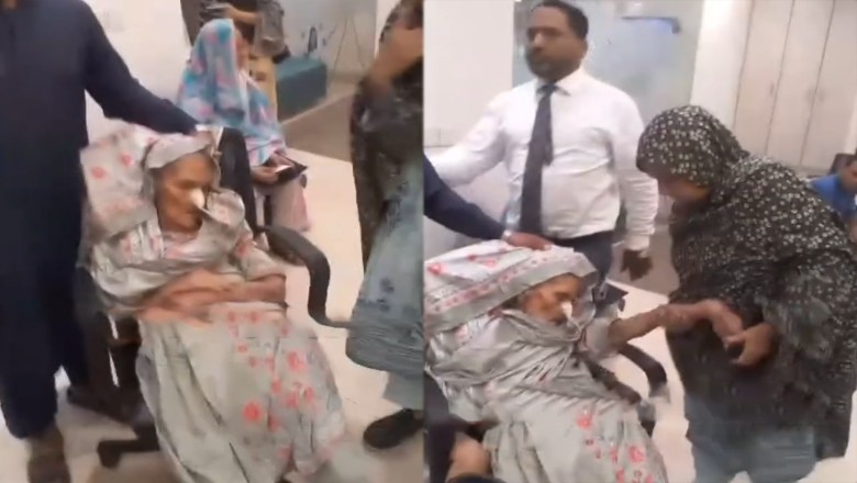 Karachi: Bedridden woman brought to bank on stretcher for biometrics