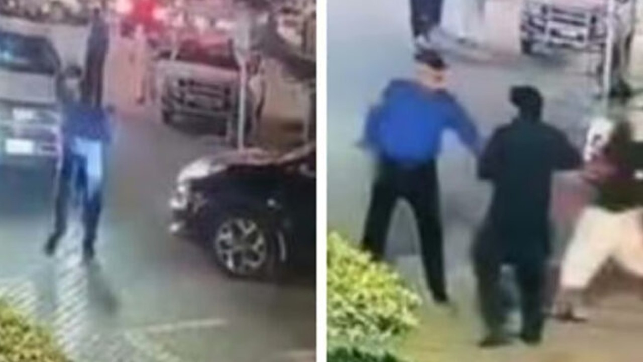 Elderly security guard assaulted by armed men for enforcing traffic rules in Lahore