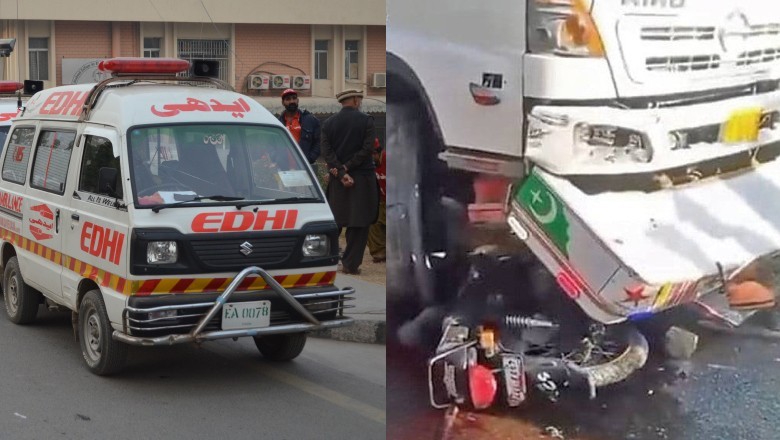 Two friends die as water tanker rams motorcycle in Karachi