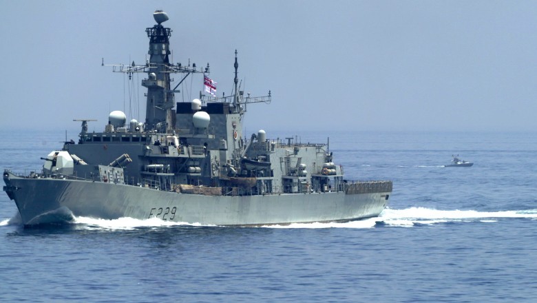 Iranian Navy 'prevents' British warship from entering Persian Gulf to help Israel