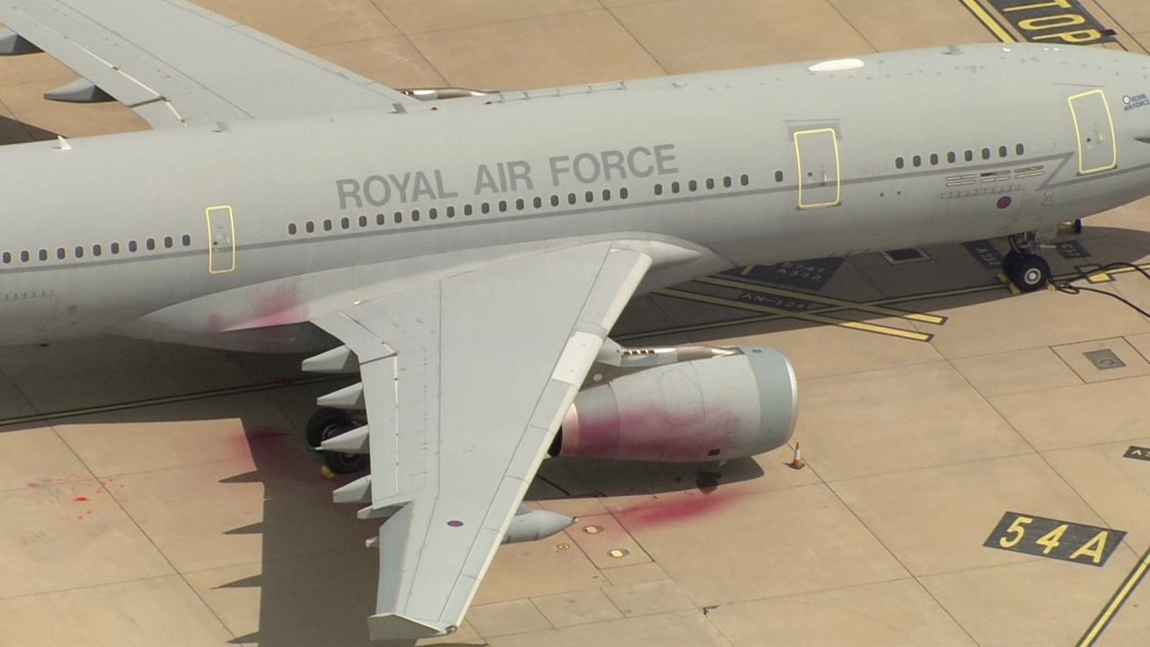 Pro-Palestinian activists damage British military jets over complicity in Gaza genocide