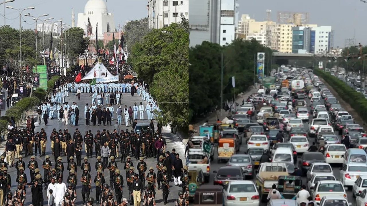 Karachi police issue traffic diversion plan for Muharram 8th–10th