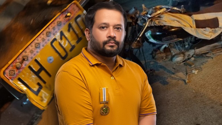 Vigo owned by Zafar Abbas hits two motorcyclists in Karachi’s Ancholi area