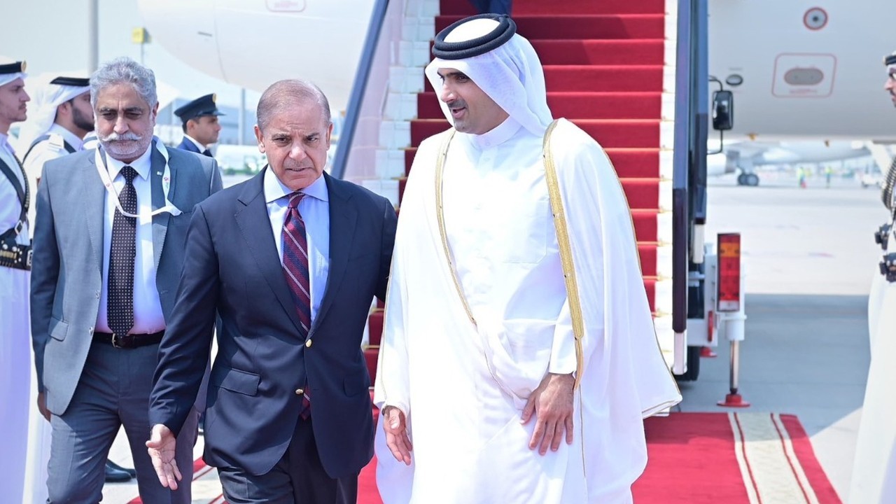 PM Shehbaz reaches Qatar for Arab-Islamic summit on Israeli strikes