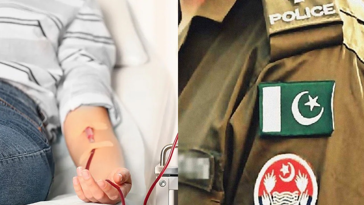 Rawalpindi police donate blood for child’s open-heart surgery after 15 helpline call