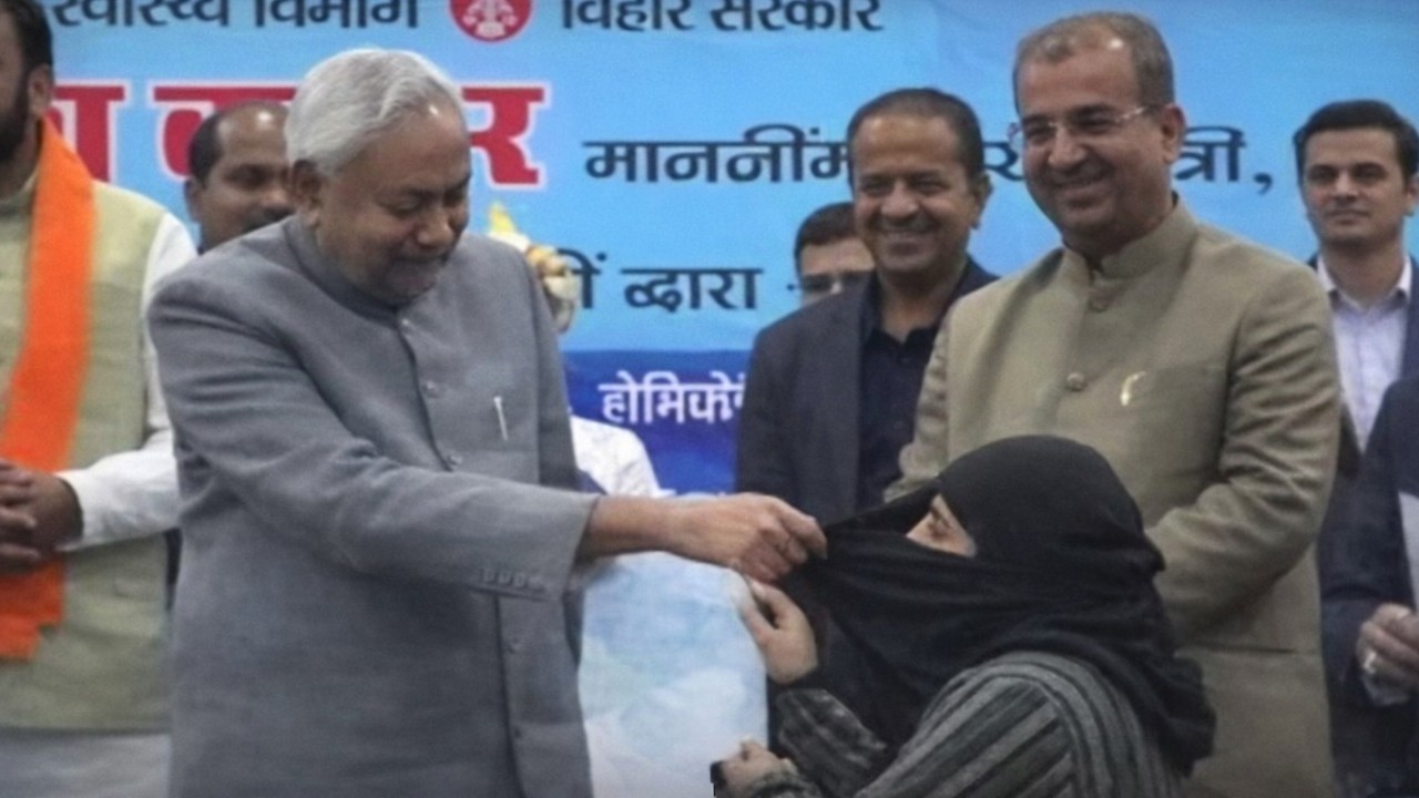 Bihar CM Nitish Kumar face case for forcibly removing Muslim doctor’s veil