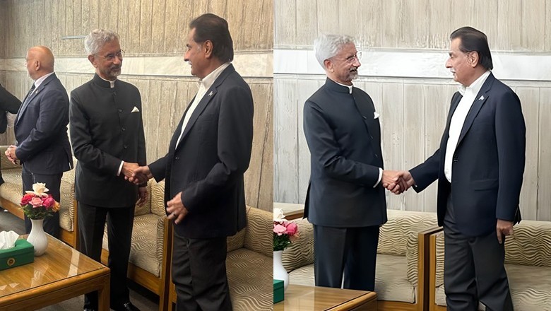 Ayaz Sadiq, Jaishankar meet in Dhaka in first high-level exchange post-May conflict