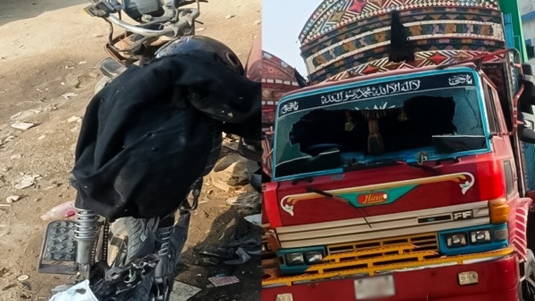 Female motorcyclist killed after being hit by trailer in Karachi
