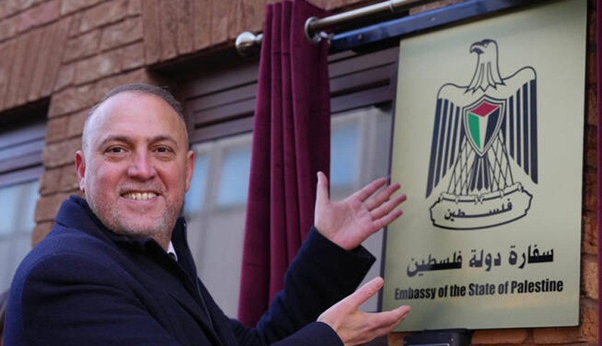 Palestinian embassy officially opens in London following UK recognition