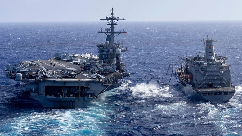 Trump says naval fleet heading towards Iran but hopes it won’t be used