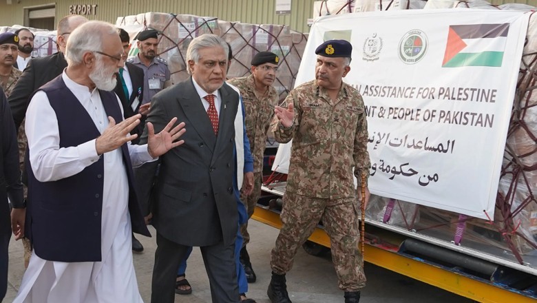 Pakistan sends 100-tonne tent aid to Gaza in 28th relief consignment