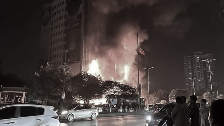 8-storey building fire brought under control in Karachi's Baloch colony