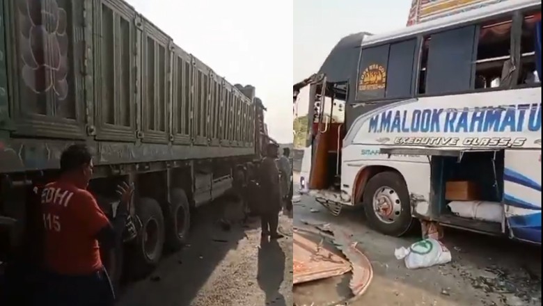 Karachi: At least 13 killed in coach-tanker collision near Kathore