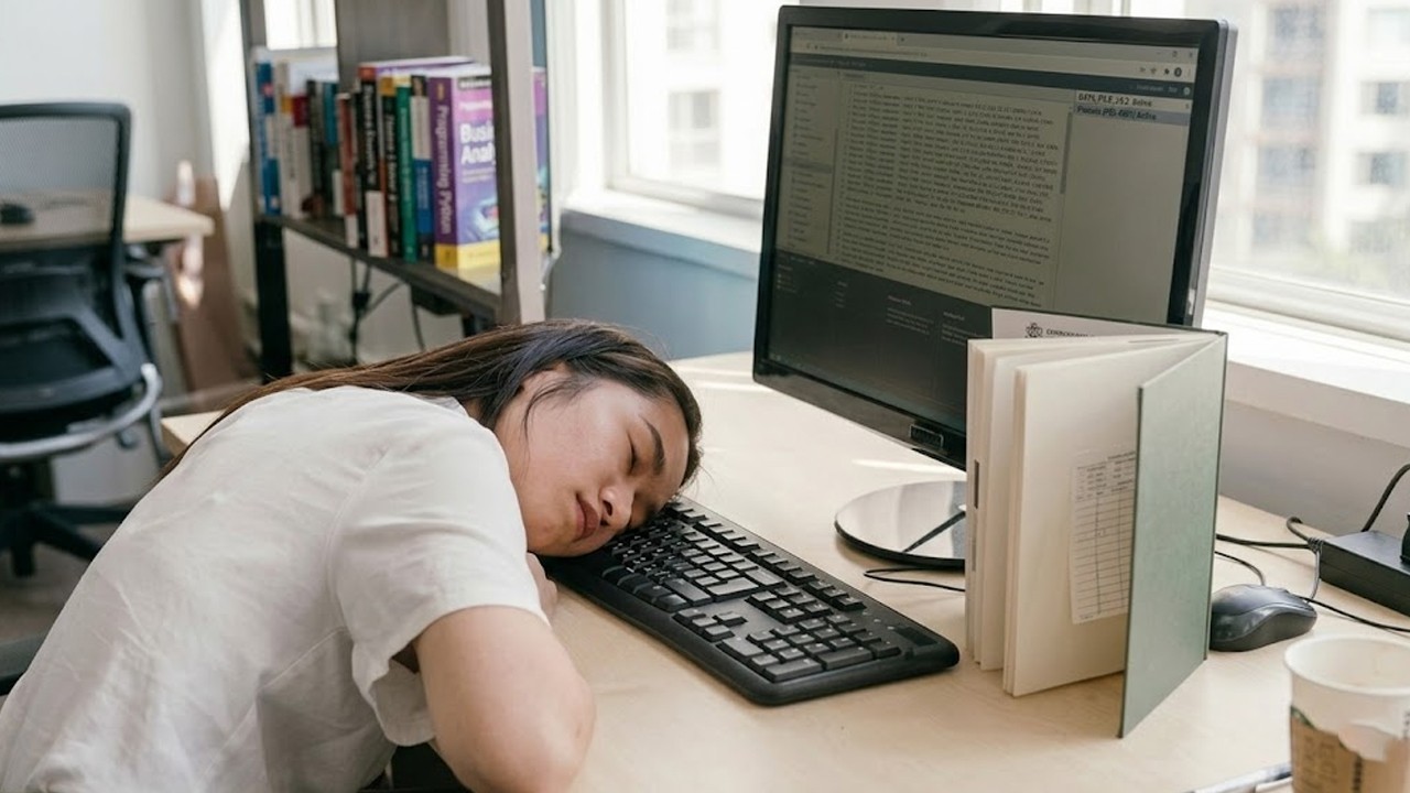 Chinese worker goes viral after sleeping five hours at work in pay protest