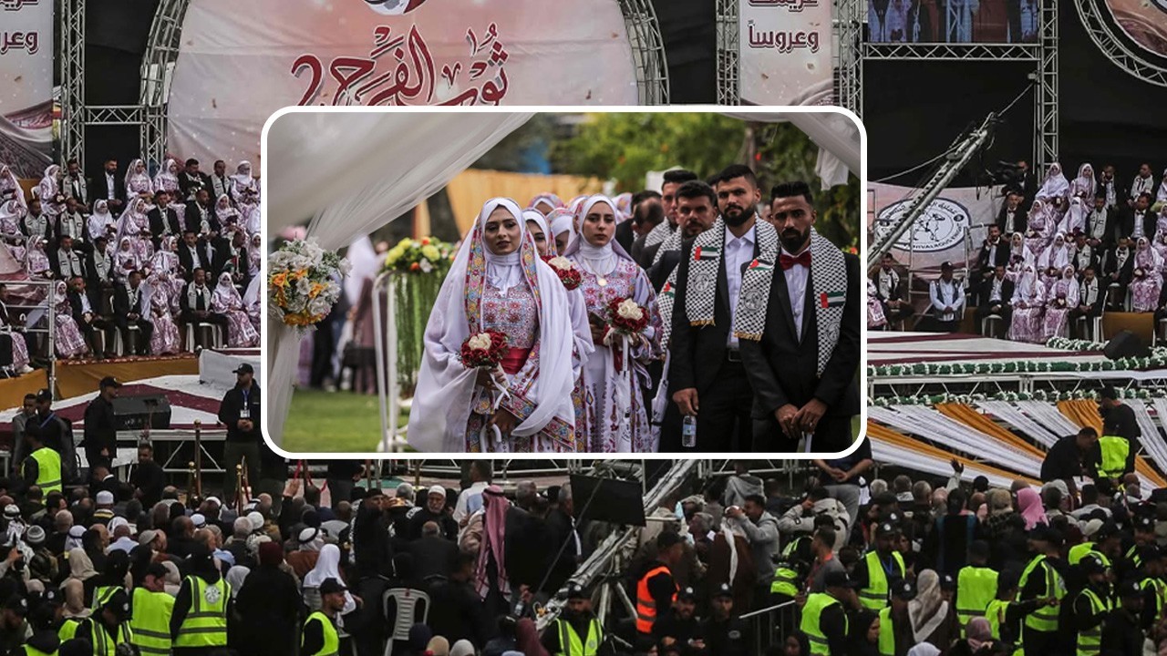 UAE organises mass wedding for 300 Palestinian couples in Gaza